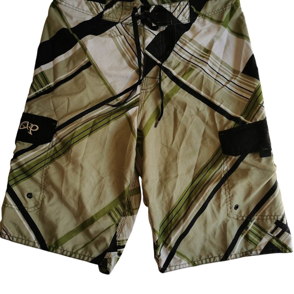 G snap Mens Swimming Trunks size 31, Green , Swim Shorts